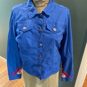 Upcycled one of a kind jacket! In Excellent Preowned Condition